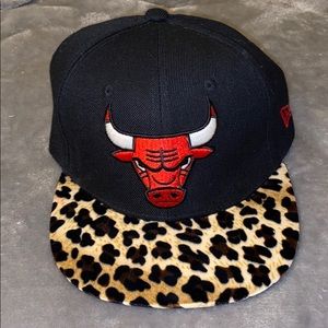Chicago Bulls Cheetah Leopard print SnapBack hat